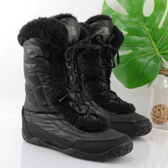 The North Face Womens Icepick Boot Size 6 Waterproof Quilted Puffer Down Goose - Picture 12 of 12